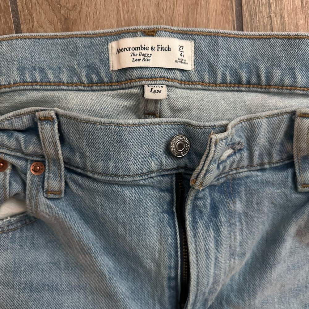 Abercrombie & Fitch Low rise cuff jeans Curve love - Picture 3 of 4